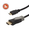 Mini HDMI kábel • 3 m pozlátený