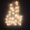 Vianočná LED dekorácia na okno - sviečka