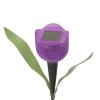 LED solárna lampa v tvare tulipánu 30 cm