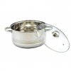 Perfect Home 11864 Nerezová súprava hrncov so sklenenou pokrievkou