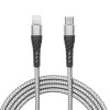 Dátový kábel - iPhone Lightning - Type-C sivý - 2 m