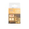 LED sveteľná reťaz - 10 ks teplých bielych LED - 2 x AA