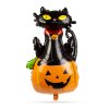 Halloweensky balón - mačka a tekvica
