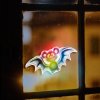Halloweenska RGB LED dekorácia - samolepiaca - netopier