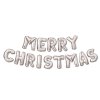 3D Vianočný &amp;amp;quot;Merry Christmas&amp;amp;quot; balón - strieborný