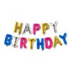 3D Narodeninový &quot;Happy Birthday&quot; balón - viacfarebný - 18 cm