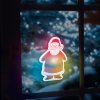 Vianočná RGB LED dekorácia - samolepiaca - mikuláš