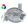 LED pás s diaľkovým ovládaním, biela / RGB farby 5 m