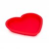 Silikónová forma na pečenie v tvare srdca - červená 285 x 260 x 34 mm