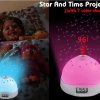 Lampa s projekciou hodín a hviezd