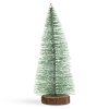 Mini dekoračný umelý vianočný strom - 30 cm - zasnežený, zelený