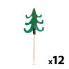 Špárátko na jednohubky - vianočný strom - 8,5 cm - 12 ks / balenie