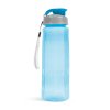 Športová fľaša - plast, priehľadná, 800 ml - 3 farby