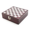 Ploskačka so šachovou súpravou v drevenej darčekovej krabičke, Budapešť
