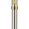 Guľôčkové pero, 1,0 mm, teleskopické, telo pera: strieborná, zlatý klip, SENATOR &quot;Delgado&quot;...