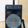 Kimiso - Prenosný bluetooth karaoke reproduktor, 12 palcov, s mikrofónom, diaľkovým ovládaním, digitálnym displejom