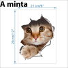 3D nálepka mačka - vzor A