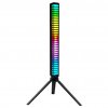 RGB aktívny LED stojan blikajúci do rytmu hudby