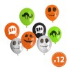 Sada halloweenskych balónov - 4 druhy - 12 ks / balenie
