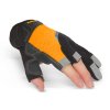 Ochranné rukavice - &quot;XL&quot; - Penená dlaň, 3 otvorené prsty