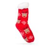 Vianočná ponožka - protišmyková, dospelá veľkosť - 3 druhy vzoru