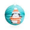 Vianočný lampion - vzor tučniaka - 25 cm