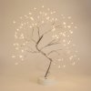 LED dekorácia na stôl v tvare stromu - teplá biela - dotykové tlačidlá, na batérie