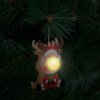 LED ozdoba na vianočný strom - drevo, s vešiakom - na batérie - 3 druhy