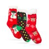 Vianočná ponožka - protišmyková, dospelá veľkosť - 3 druhy vzoru