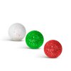 Vianočná ozdobná guľa - trblietavé, polyfoamové guličky  - 20 mm - 2 druhy - 17 g / balenie
