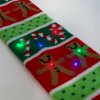 Vianočný šál - 100 cm - s LED, na batérie , zelený