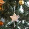 Ozdoba na vianočný strom - dúhový, akryl - s vešiakom - 2 druhy