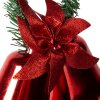 Vianočná dekorácia - zvonček - červená farba