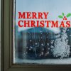 Vianočná dekorácia do okna - gél - 49,5 x 15 cm - 3 druhy