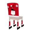 Vianočná dekorácia na stoličku sada - Mikuláš - 50 x 60 cm - červená/biela