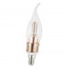 LED žiarovka v tvare sviečky, E14 - teplá biela