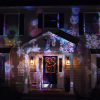 Vianočná LED svetelná dekorácia, záhradný laser, so 4 kartami