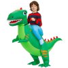Nafukovací detský kostým Zelený T-rex