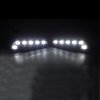  Autové denné svetlo, biela LED lampa s 6 žiarovkami