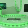 Prísavkový, flexibilný červík držiak na mobil Zelený