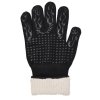 Výdržné grilovacie rukavice s čiernym plameňovým vzorom (1 ks)