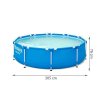 Bazén s pevnou stenou - s filtrom na cirkuláciu vody - 305 x 76 cm - 4678 litrov
