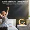 RGB inteligentná LED lampa, s digitálnym displejom, nabíjačkou na telefón