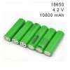 GH 18650, 4,2V Li-ion batéria, zelená