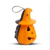 Halloweenska LED lampa - zavesiteľná - oranžová / čierna - na batérie