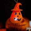 Halloweenska LED lampa - zavesiteľná - oranžová / čierna - na batérie