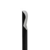 Papierová slamka - čierna, s lyžičkou - 200 x 8 mm - 150 ks / balenie