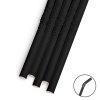 Papierová slamka - čierna - 190 x 4,5 mm - 150 ks / balenie