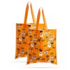 Sada halloweenskych darčekových tašiek - 27 x 31 cm - oranžová - 2 ks / balenie