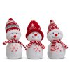 Vianočná dekorácia - snehuliak - 20 cm - 3 druhy